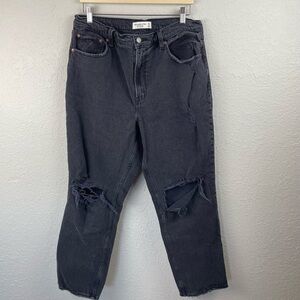 Abercrombie‎ & Fitch The 90's Straight Ultra High Rise Jeans Size 14/32